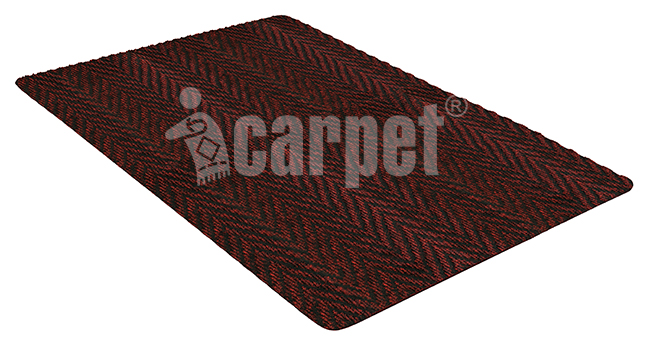 Коврик придверный влаговпитывающий Premium icarpet 80х120 01 рубин